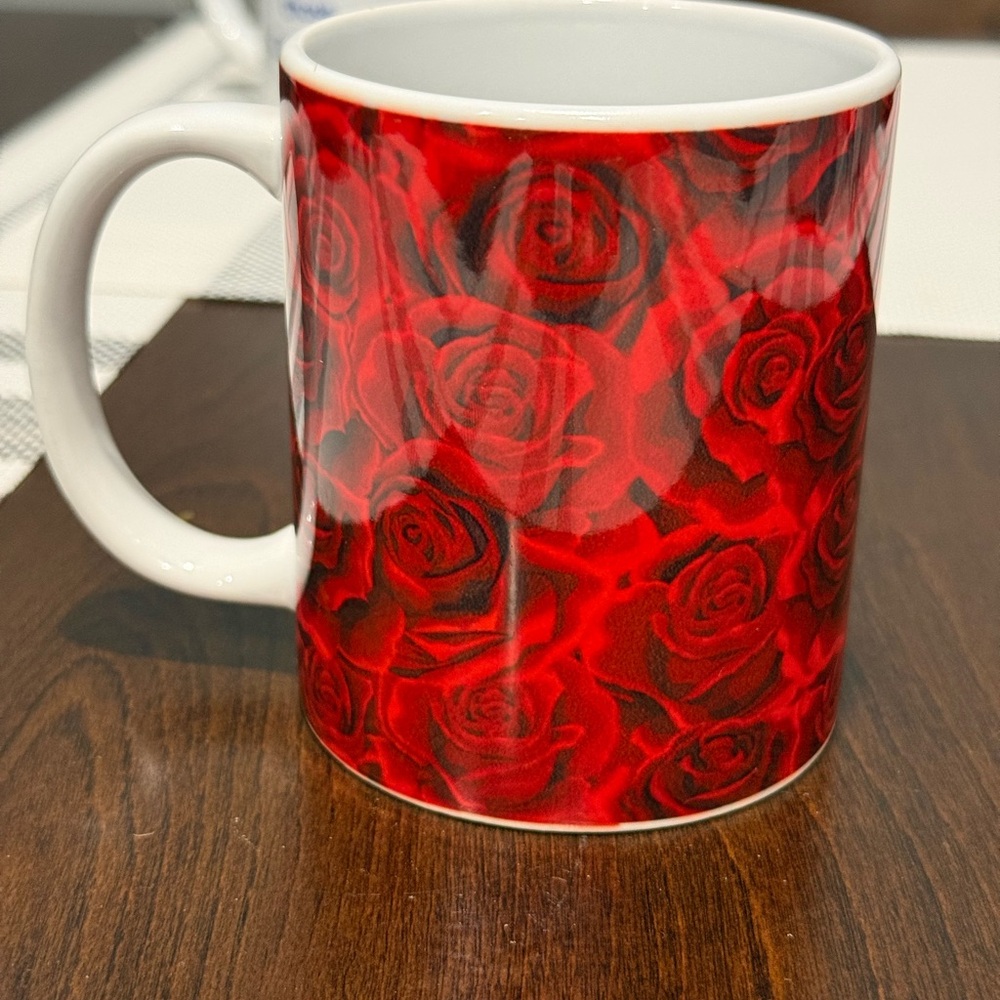 Vibrant Red Rose Mug